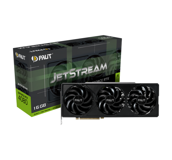 PALIT GeForce RTX 4080 JetStream 16GB GDDR6X (NED4080019T2-1032J) grafična kartica komponentko