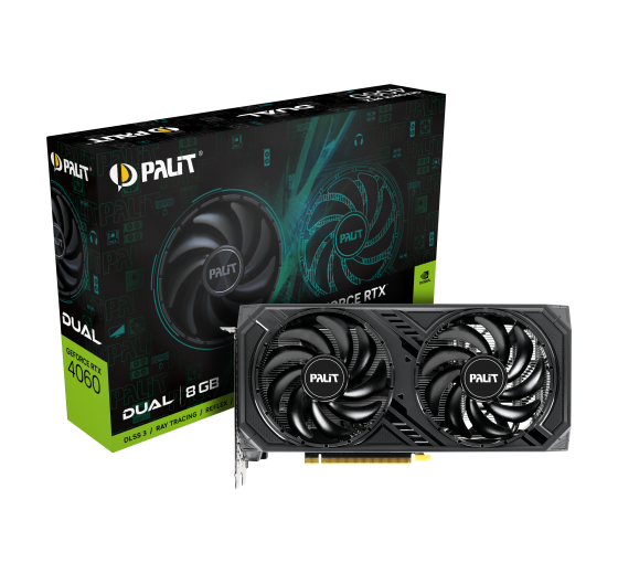 グラフィックボード・グラボ・ビデオカード Palit RTX 4060 Dual V1 8G Palit Products - GeForce RTX™ 4060 Dual V1 ::