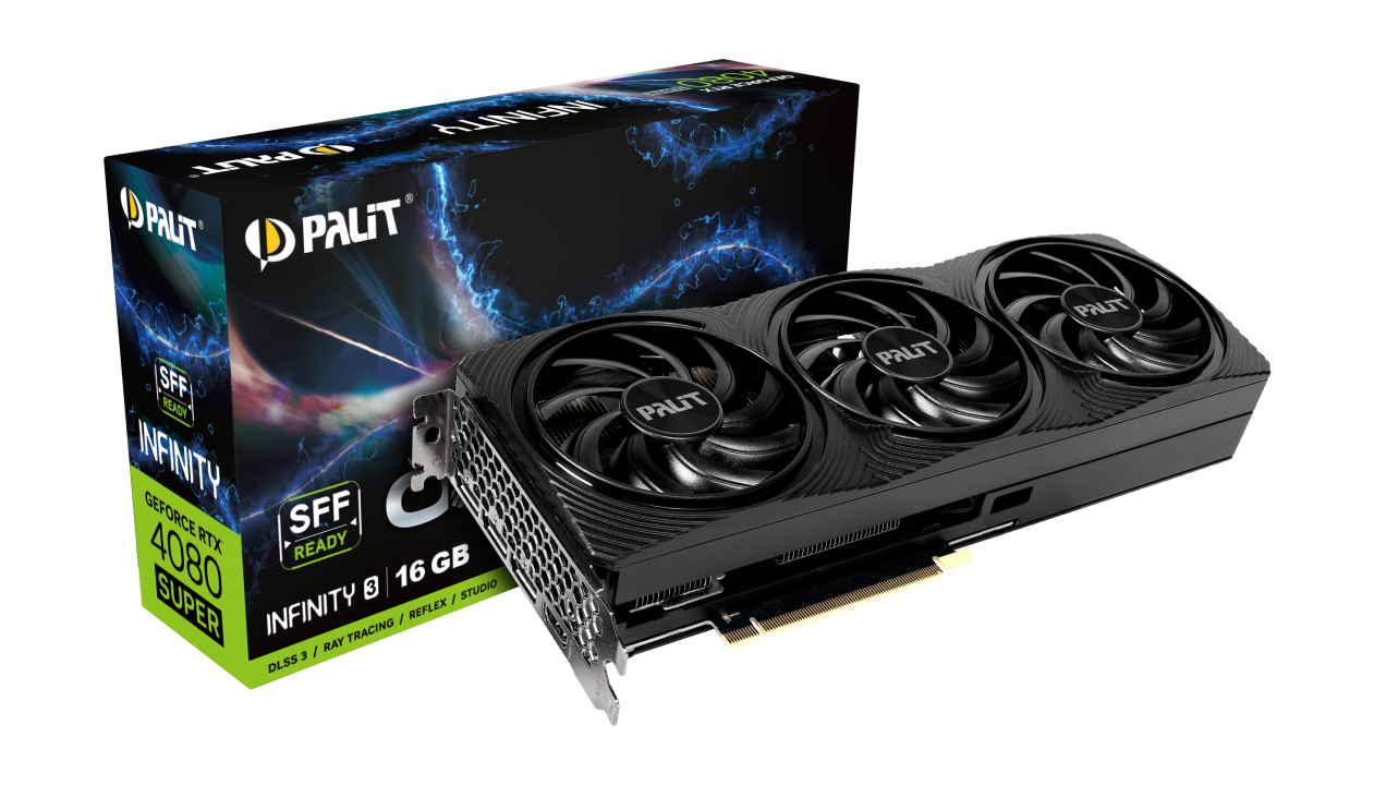 グラフィックボード・グラボ・ビデオカード Palit GeForce RTX4080 SUPER Infinity3OC 超高性能な小型ゲーミングPCビルドを実現するPalit GeForce RTX