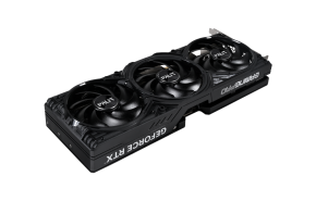 Palit geforce rtx 5070 ti gamingpro-s oc zgornji pogled s tremi ventilatorji