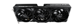Palit geforce rtx 5070 ti gamingpro-s oc sprednji pogled treh ventilatorjev