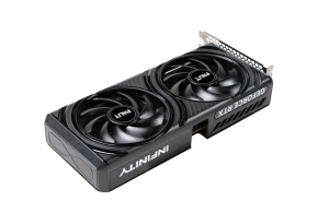 Palit GeForce RTX 5060 Infinity 2 OC złącza obrazu i tylna część karty